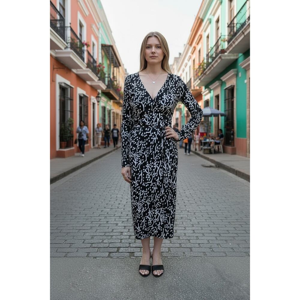 Diane von Furstenberg Wrap Midi Dress